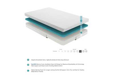 Image for Altair 6" Twin Gel-Infused Memory Foam Mattress