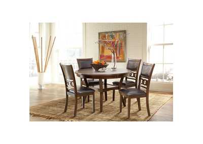 Image for brown 5 Piece Pack Dining Set, Brown Mindy Wood