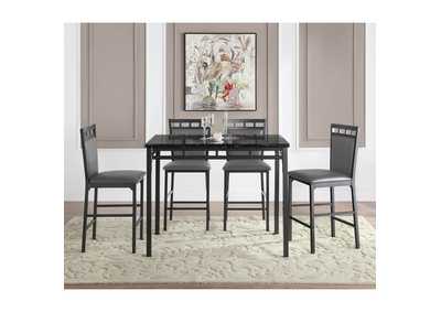 Image for 5 Piece Counter Height Dining Set Set
