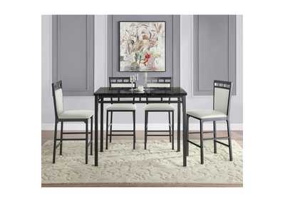 Image for 5 Piece Counter Height Dining Set Set