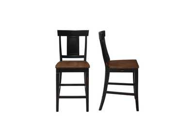 Image for black Panel Back 24" Counter Height Chair,Bk,3A