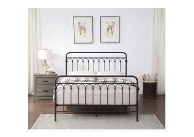 Image for Metal Queen Bed, Bronze, 3A