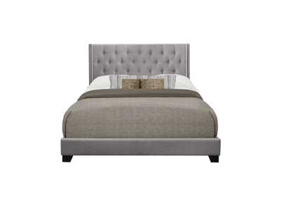 Image for Grey Fabric Queen Bed W/Grey Fabric