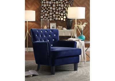 Image for blue velvet Accent Chair, Blue Velvet