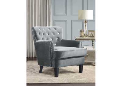 Image for gray velvet Accent Chair, Gray Velvet