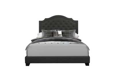 Image for Dark Grey Fabric Queen Bed W/Dark Grey Fabric