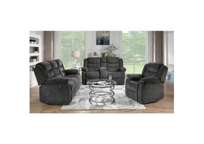 Image for Charcoal Reclining Console Loveseat W/ 2Mechanism, Charcoal
