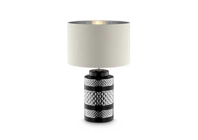 Image for Black & Wht 26.50"H Table Lamp, Ceramic,Black & Wht