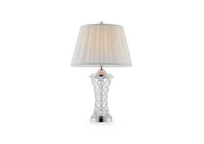 Image for 28.5" H Crystal Glass Table Lamp