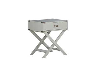 Image for gray X Leg Night Stand W/ Usb In Gray, 3A