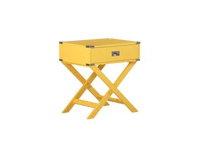 Image for yellow X Leg Night Stand W/ Usb In Yellow, 3A
