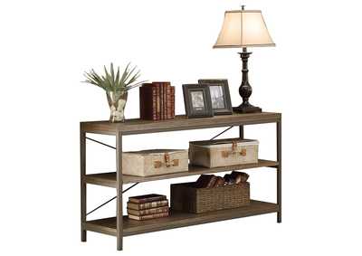 Image for Oak & Grey Metal 50" TV Stand/Sofa Table