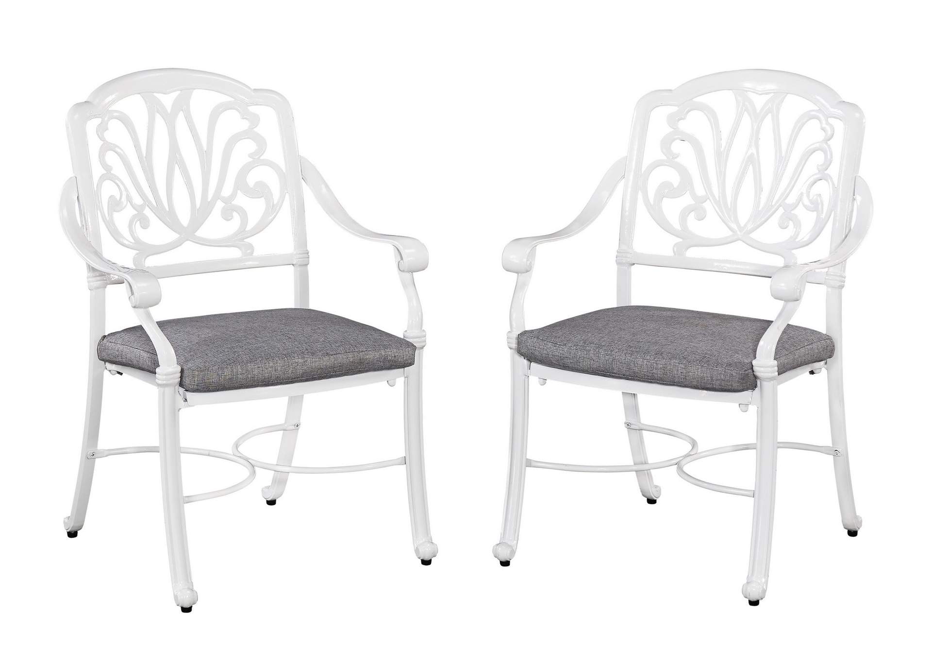 Capri White 5 Piece Outdoor Dining Set,Homestyles