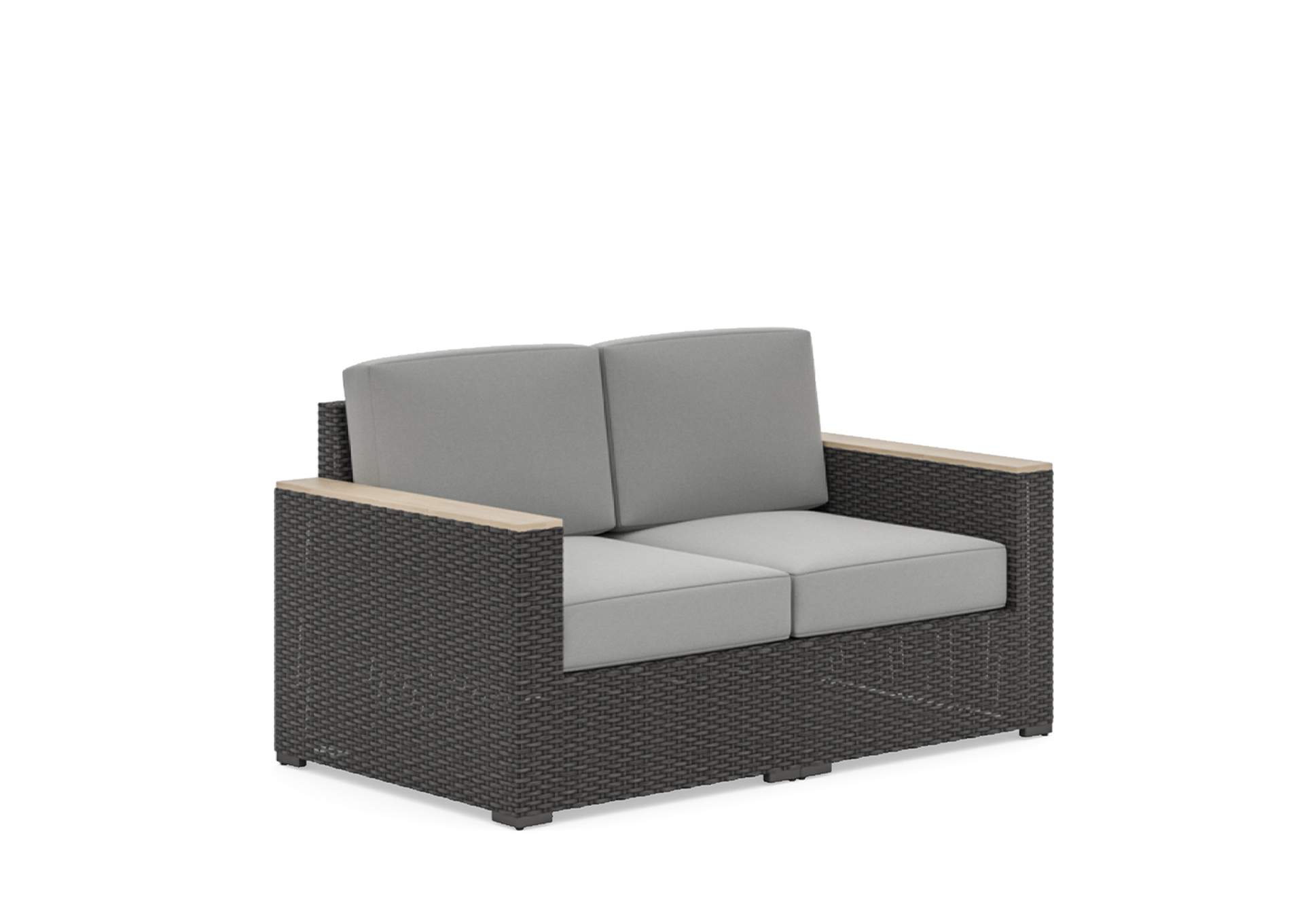 Boca Raton Brown Outdoor Loveseat,Homestyles