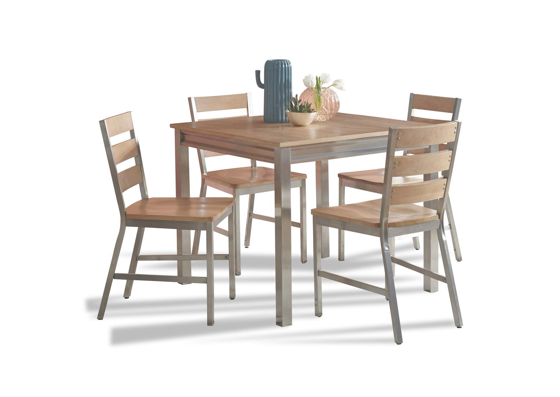 Sheffield Brown 5 Piece Dining Set,Homestyles