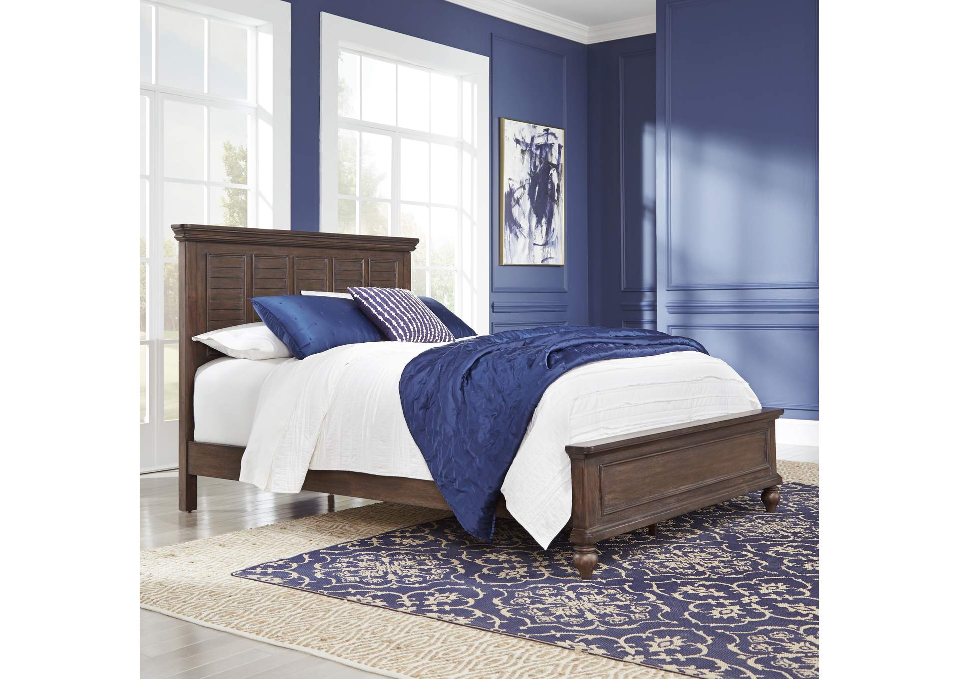 Marie Brown Queen Bed,Homestyles
