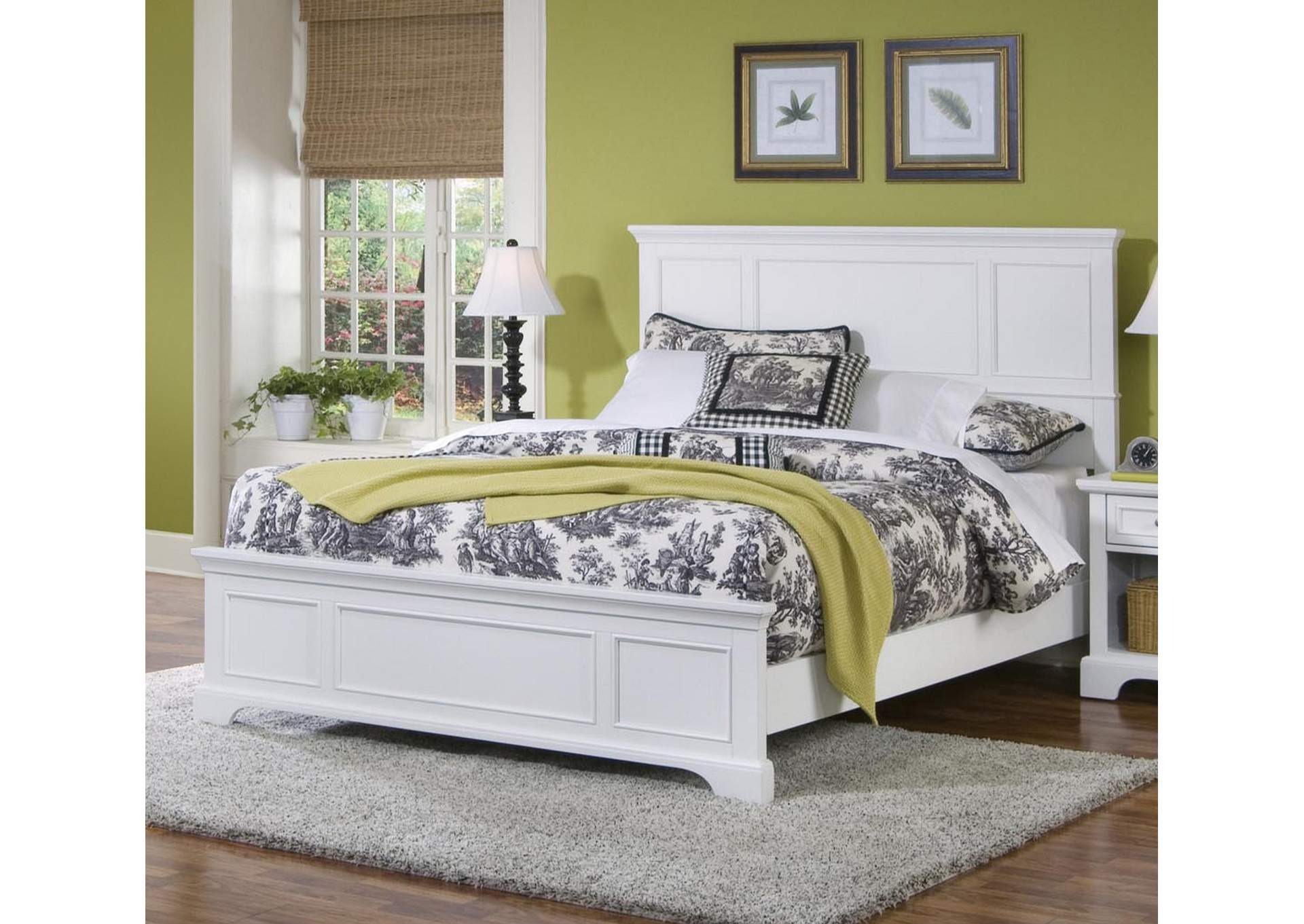 Century Off-White Queen Bed,Homestyles