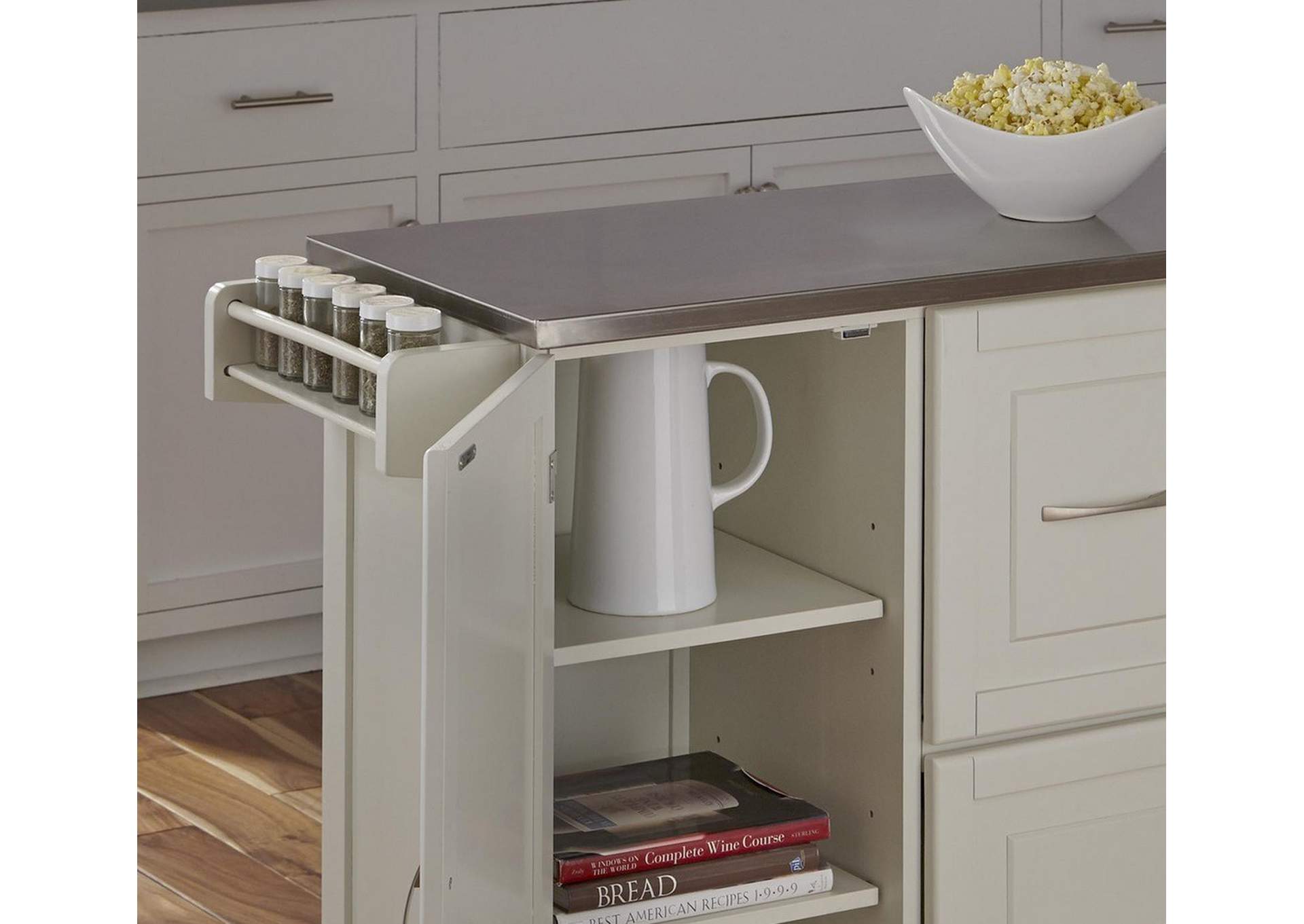 Blanche Kitchen Cart By Homestyles,Homestyles