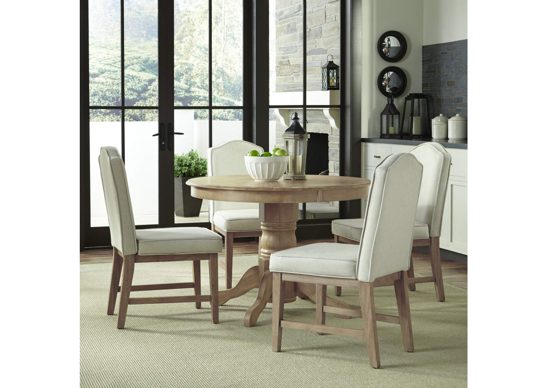 Claire Off-White 5 Piece Dining Set,Homestyles