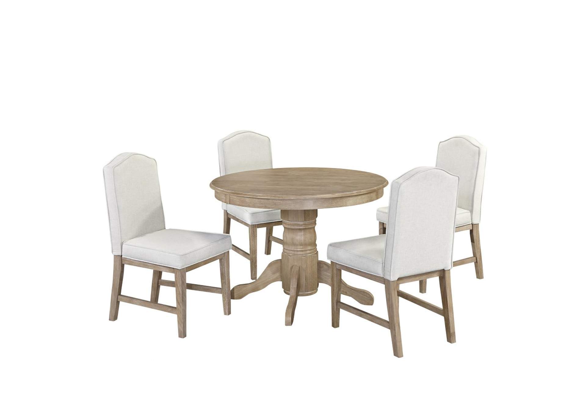 Claire Off-White 5 Piece Dining Set,Homestyles