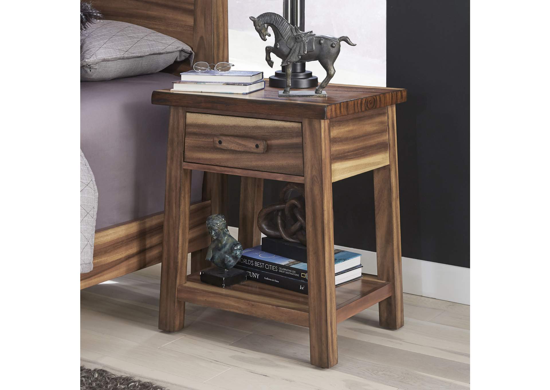 Forest Retreat Nightstand By Homestyles,Homestyles