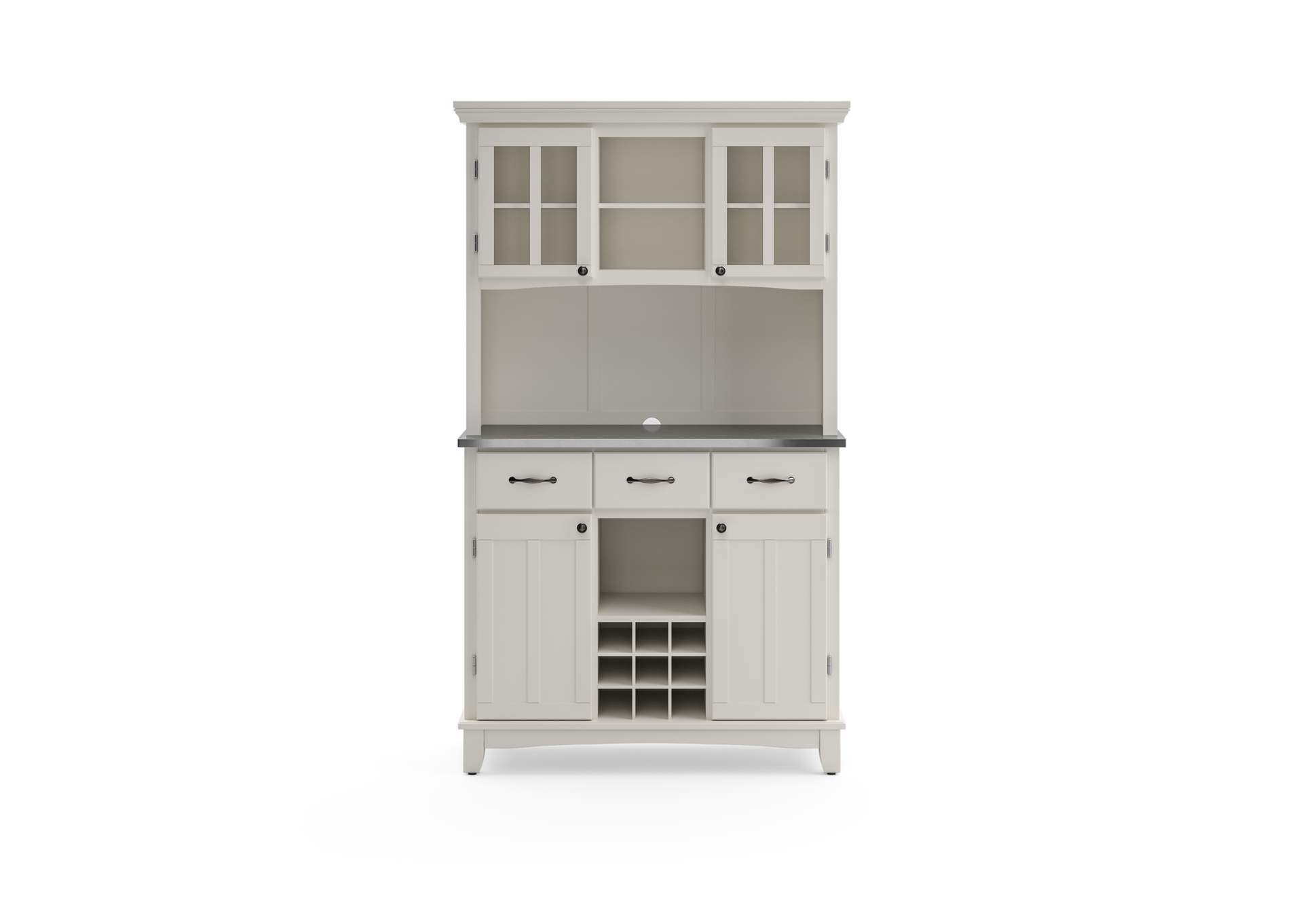 Hampton Off-White Buffet with Hutch,Homestyles