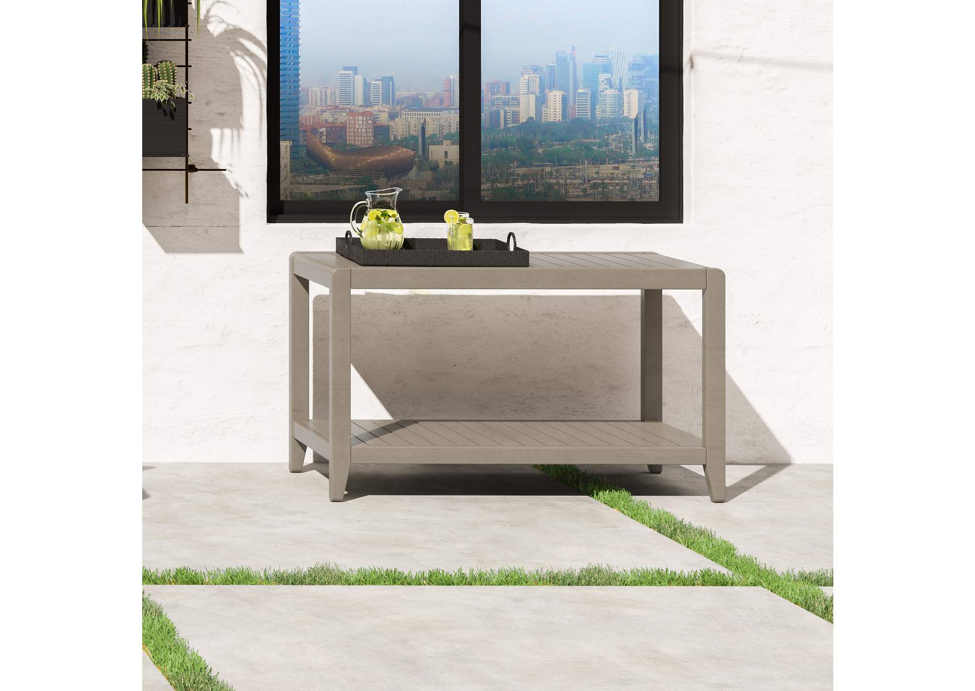 Sustain Outdoor Sofa Table By Homestyles,Homestyles