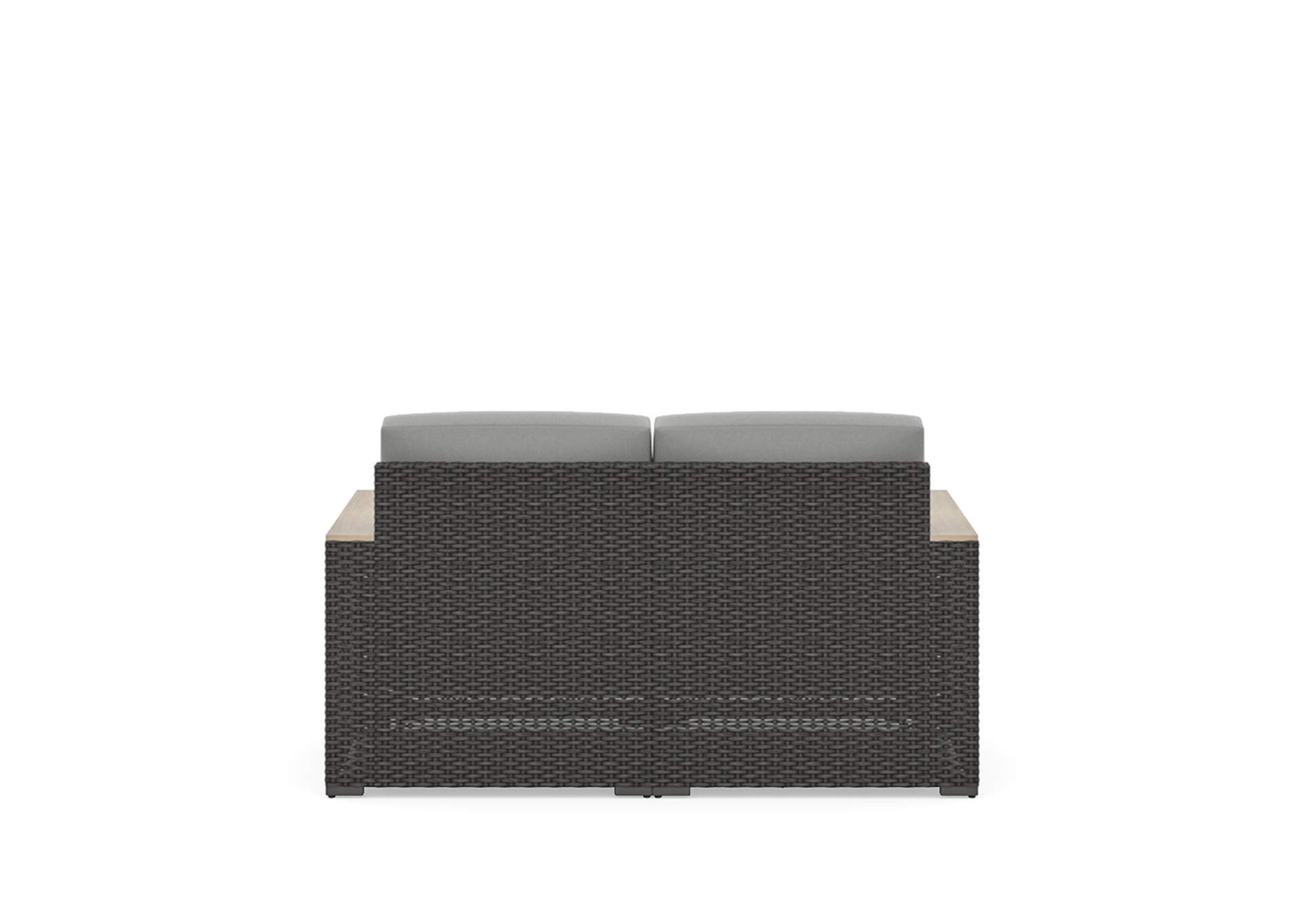Boca Raton Brown Outdoor Loveseat,Homestyles