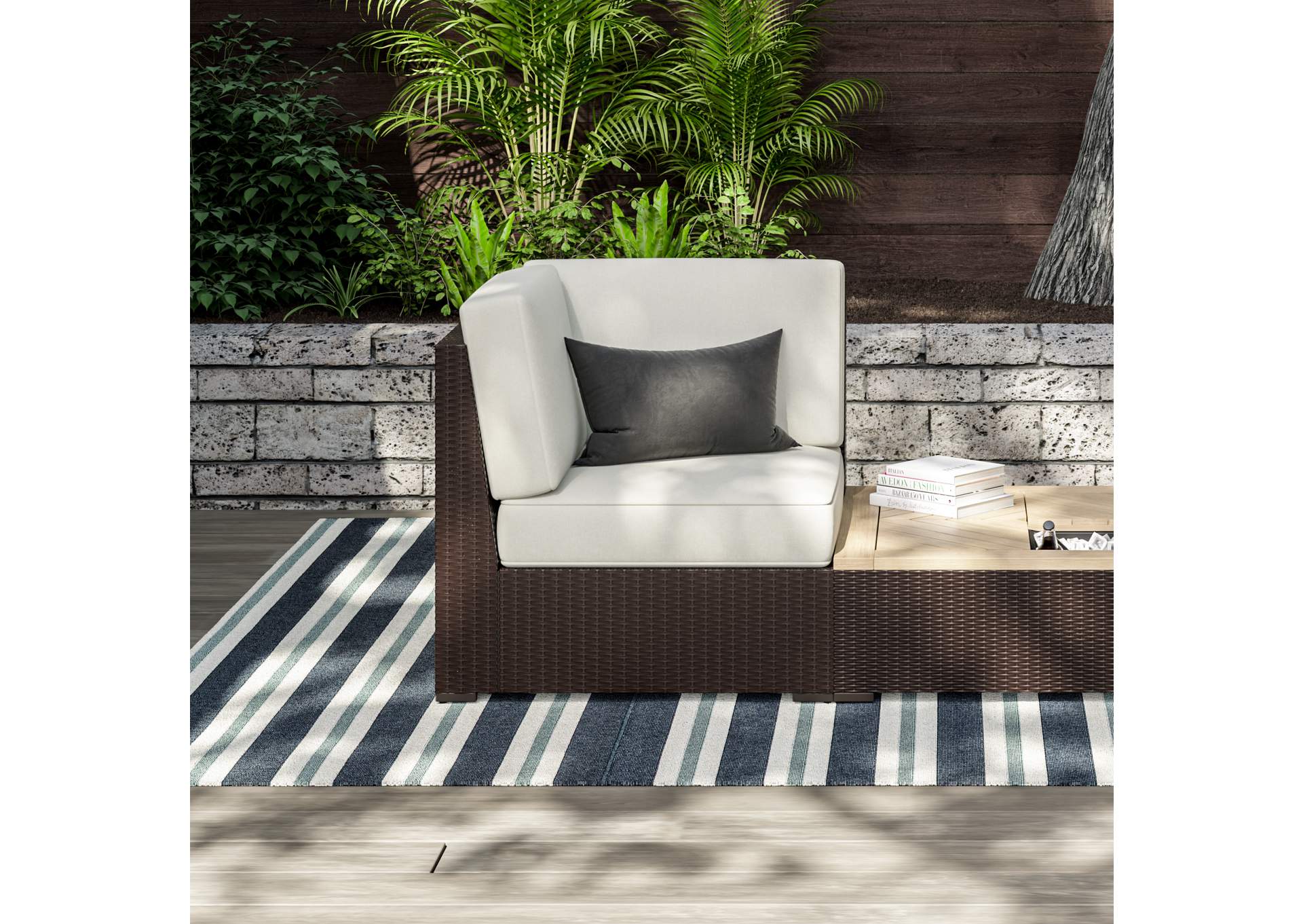 Palm Springs Outdoor Sectional Side Chair By Homestyles,Homestyles