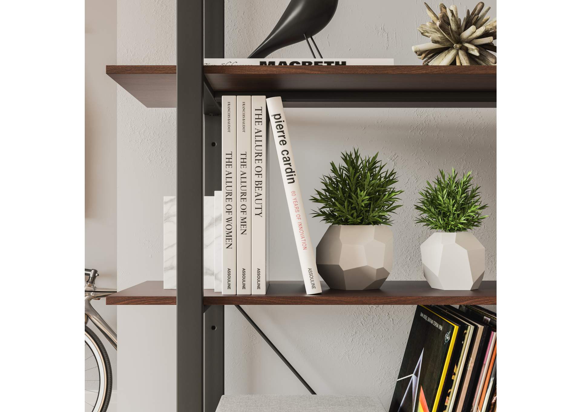 Merge Five-Shelf Bookcase By Homestyles,Homestyles