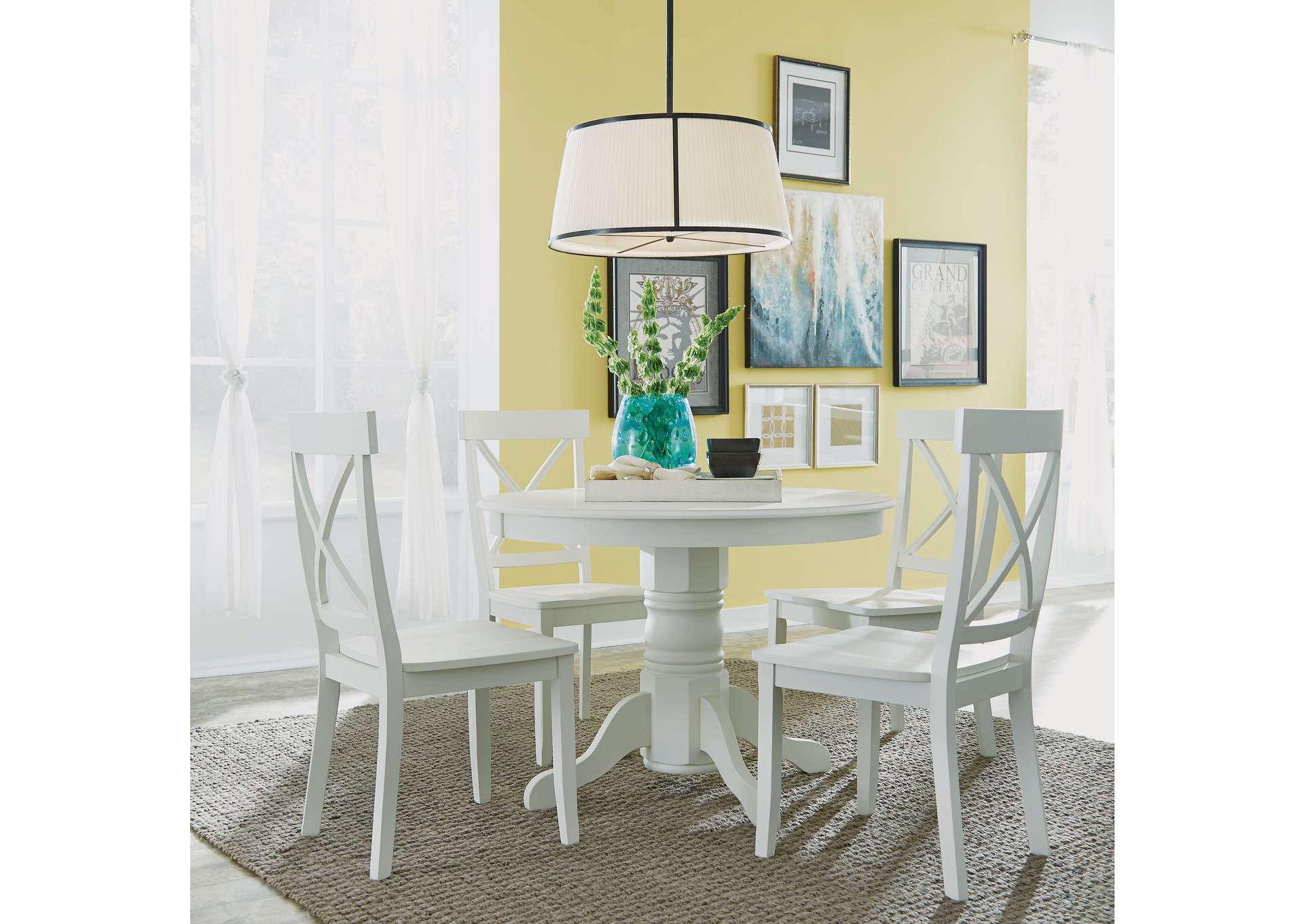 Warwick Off-White Dining Set,Homestyles