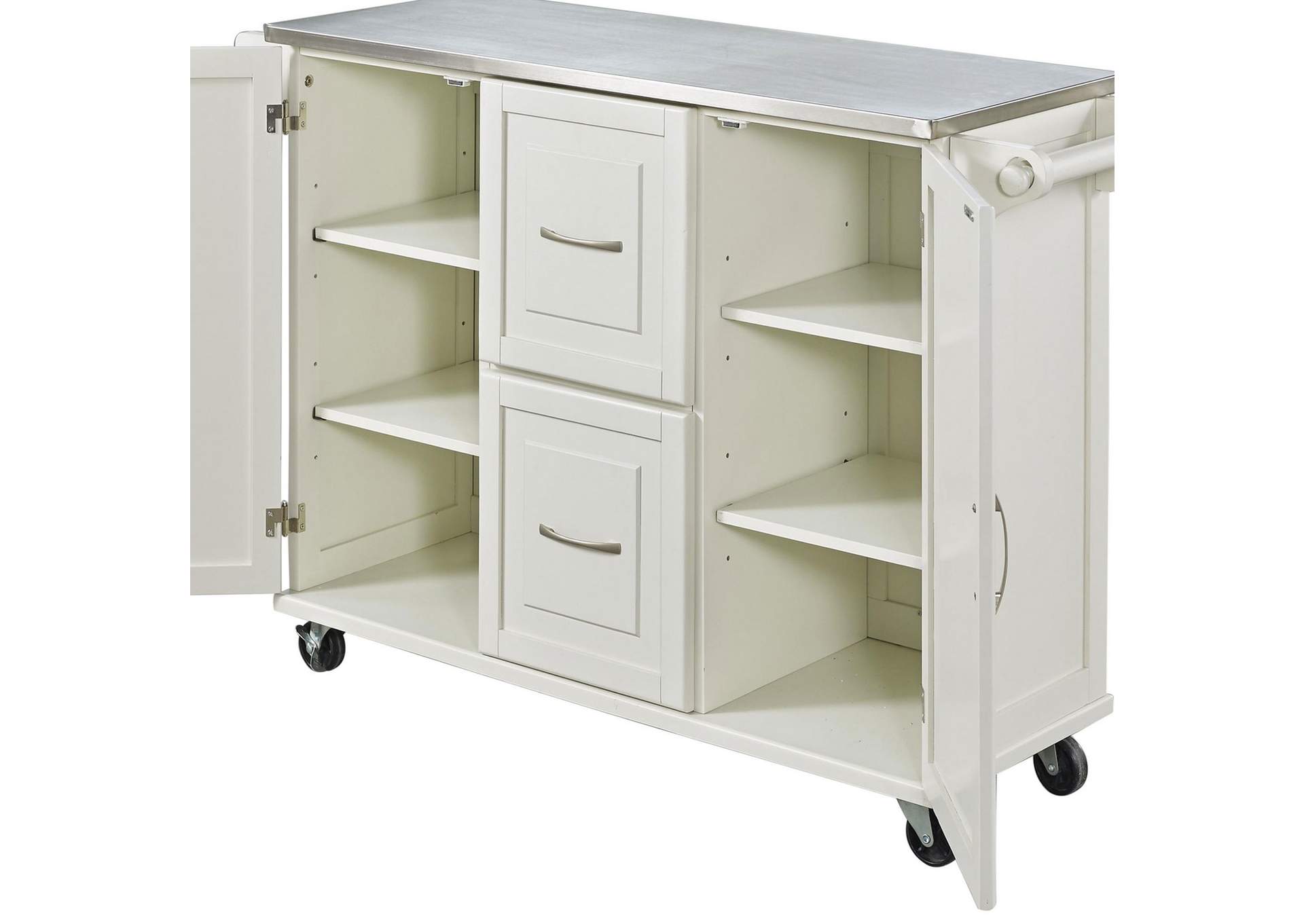 Blanche Kitchen Cart By Homestyles,Homestyles