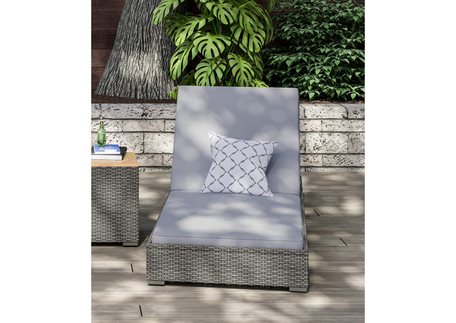 Boca Raton Outdoor Chaise Lounge By Homestyles,Homestyles