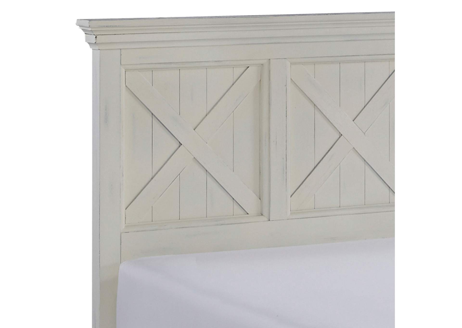 Bay Lodge Off-White King Bed,Homestyles