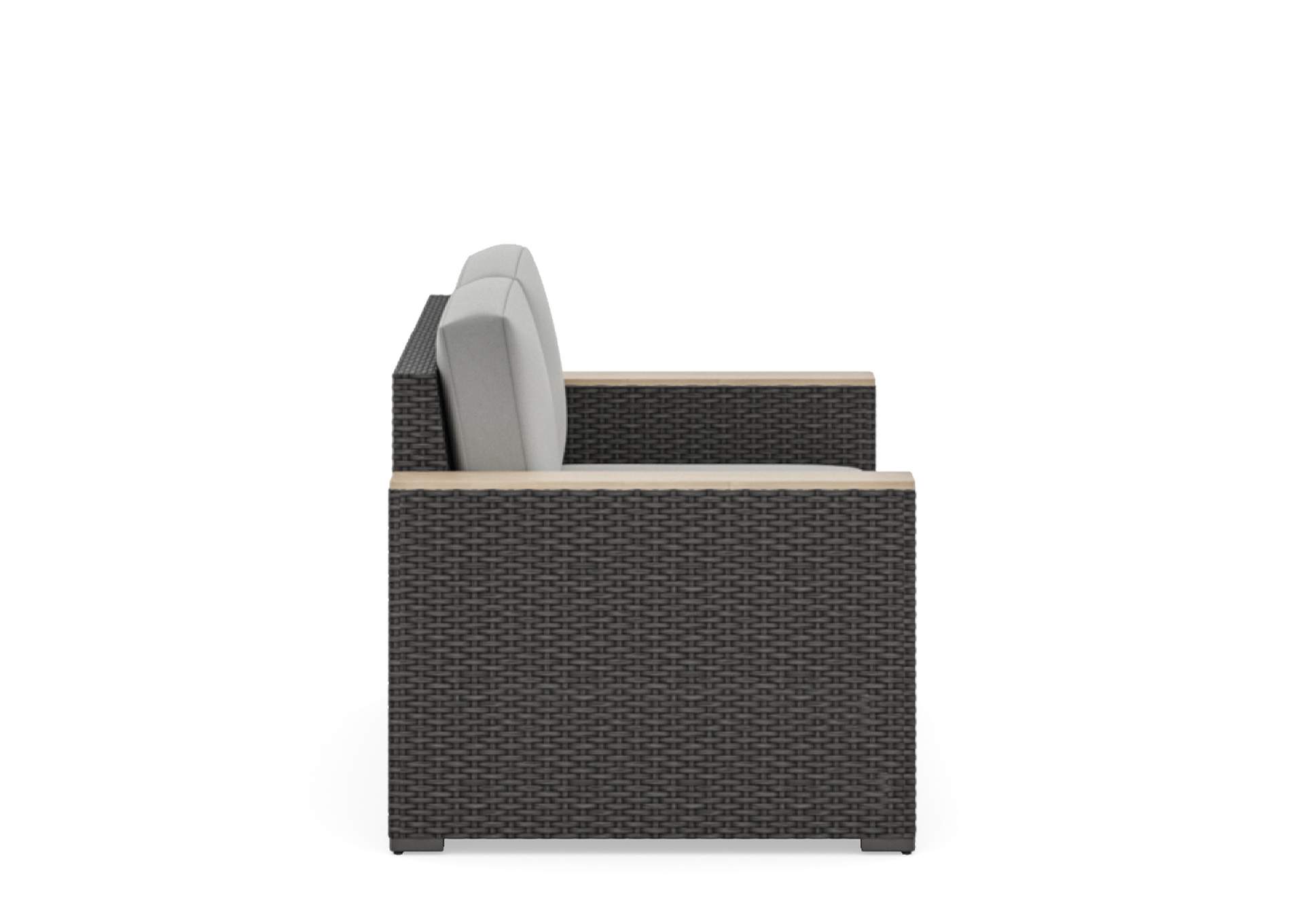 Boca Raton Brown Outdoor Loveseat,Homestyles