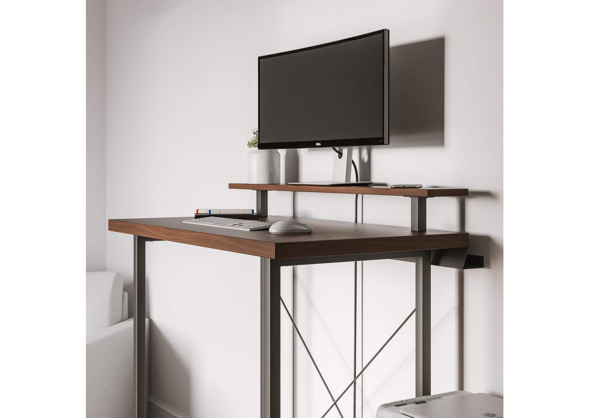 Merge Standing Desk With Monitor Stand By Homestyles,Homestyles