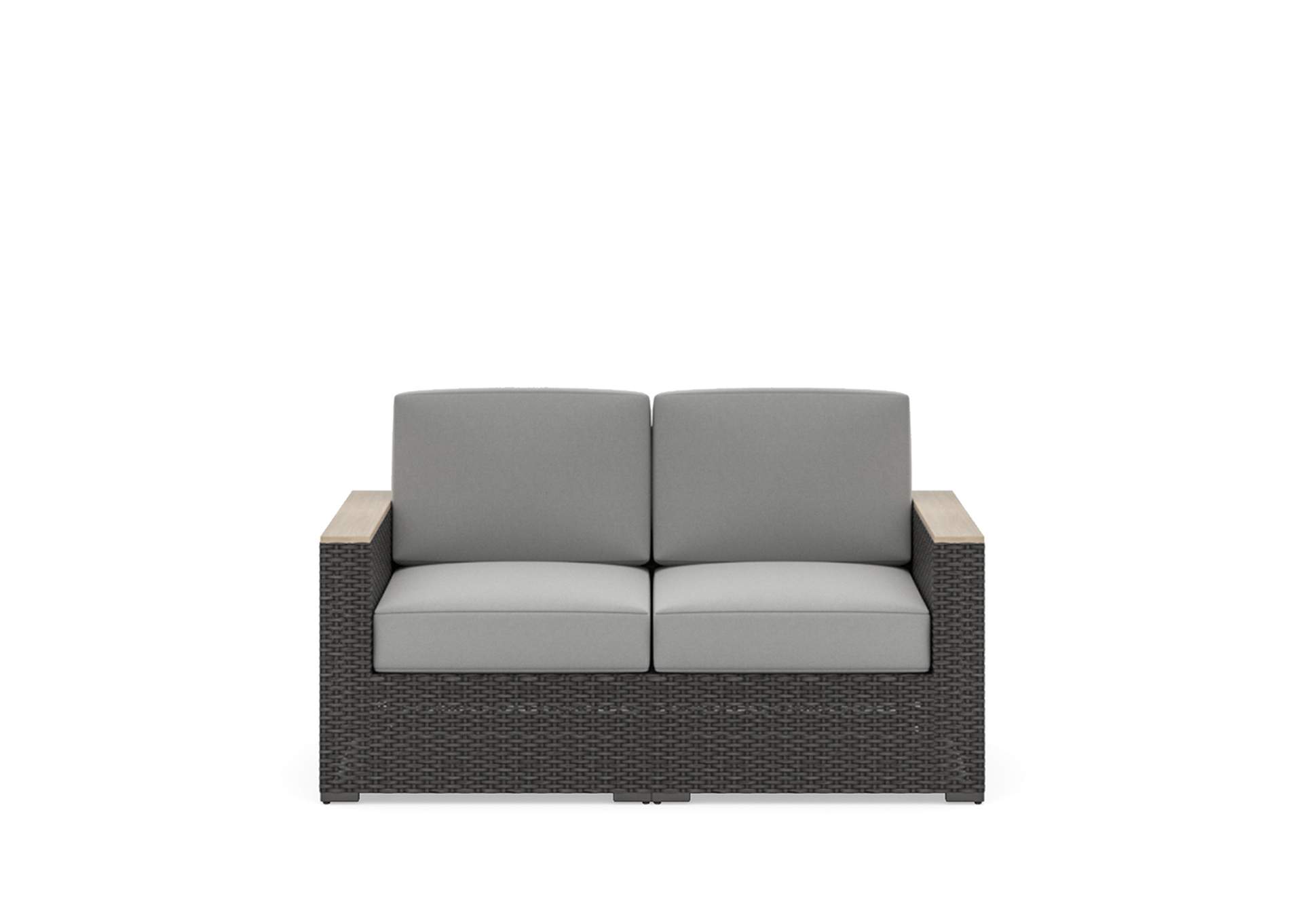 Boca Raton Brown Outdoor Loveseat,Homestyles