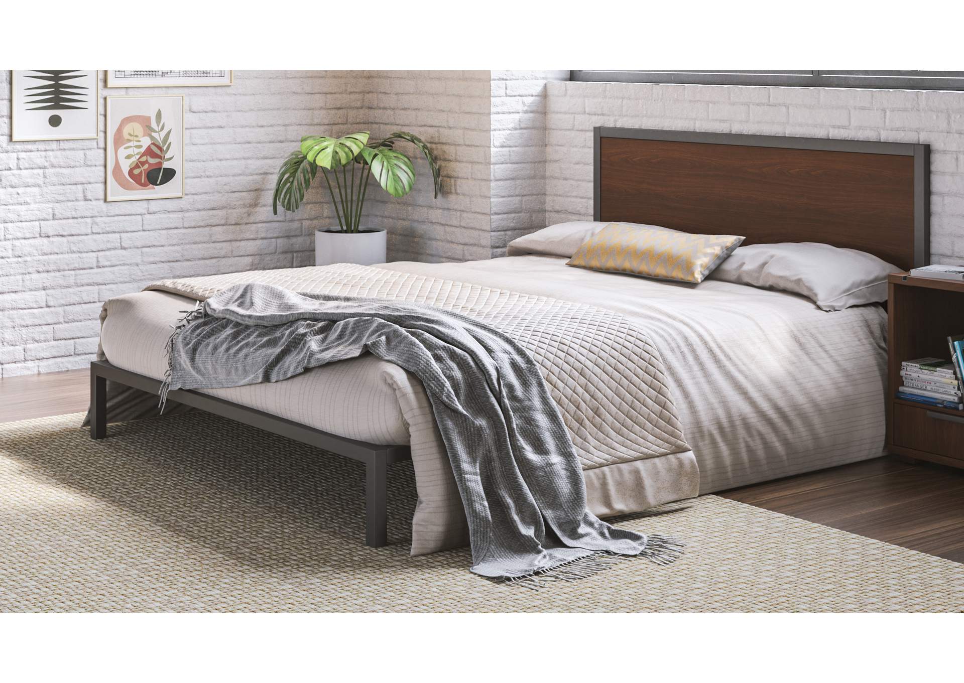 Merge Brown Queen Bed,Homestyles