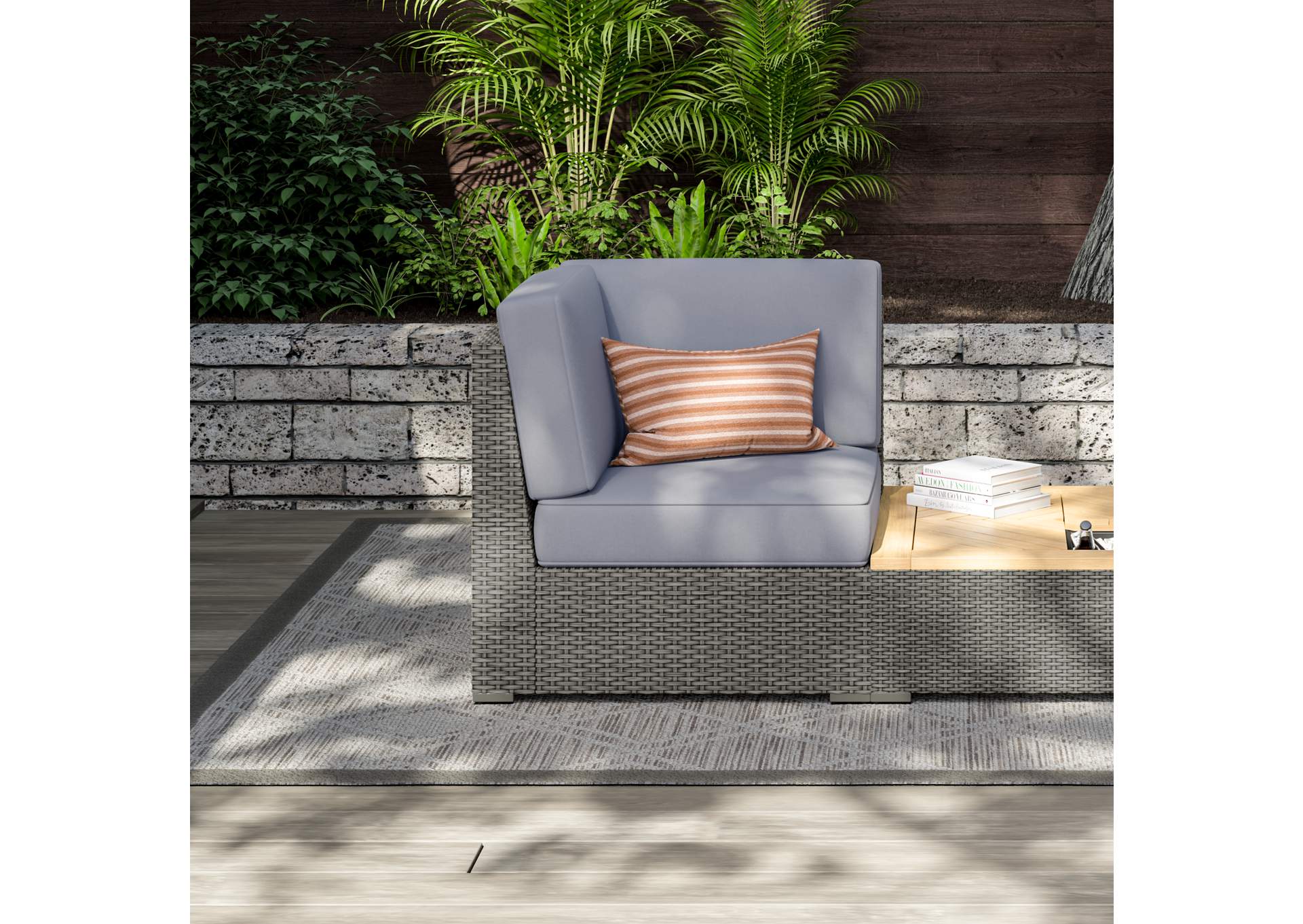 Boca Raton Outdoor Sectional Side Chair By Homestyles,Homestyles