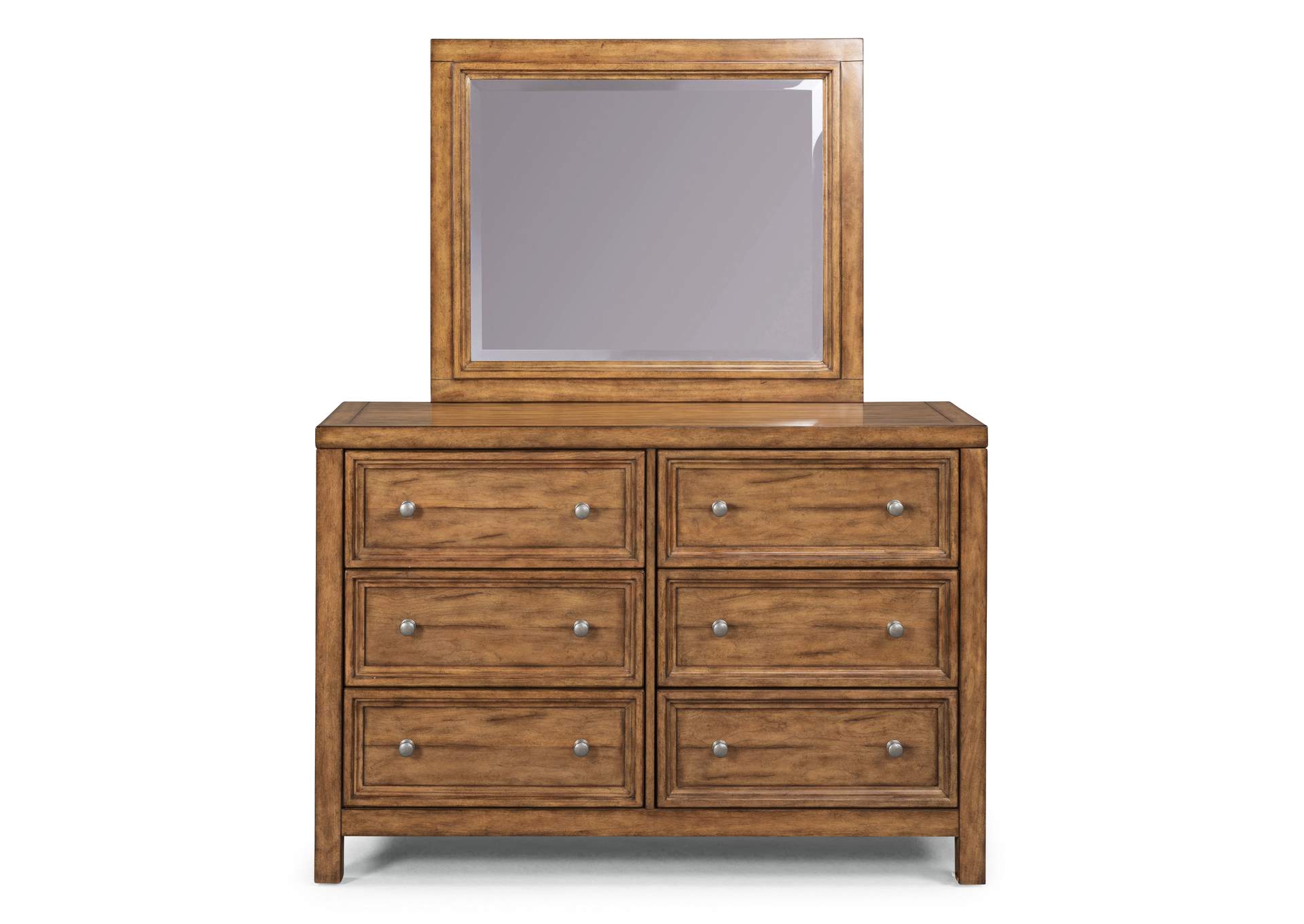 Tuscon Brown Dresser with Mirror,Homestyles