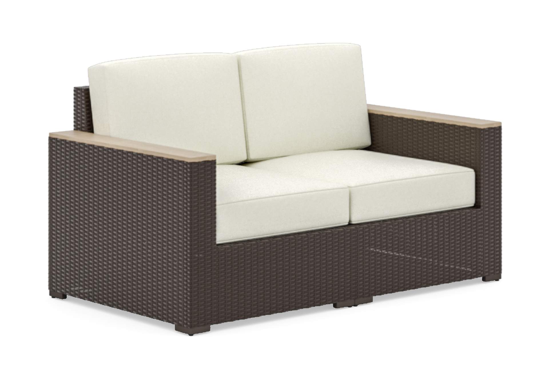 Palm Springs Brown Outdoor Loveseat,Homestyles