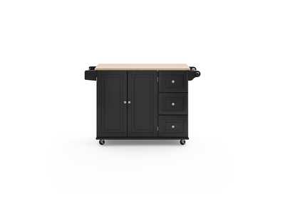 Image for Blanche Black Kitchen Cart