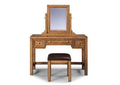 Image for Tuscon Brown Vanity Set