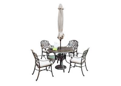 Image for Capri Taupe 6 Piece Outdoor Dining Set