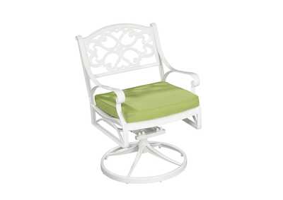 Sanibel White Outdoor Swivel Chair