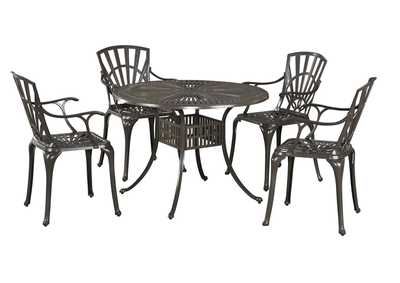 Image for Grenada Khaki Gray 5 Piece Outdoor Dining Set