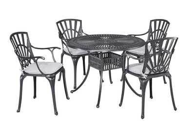 Image for Grenada Charcoal 5 Piece Outdoor Dining Set