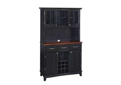Image for Hampton Black Buffet with Hutch