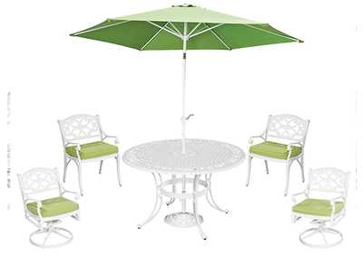 Image for Sanibel White 6 Piece Outdoor Dining Set