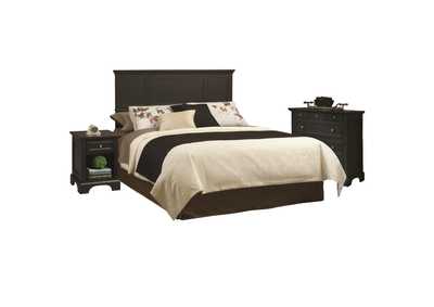 Image for Ashford Black King Headboard, Nightstand and Chest